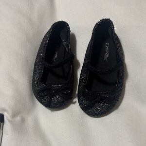 George Sparkly Black baby Dress Shoes